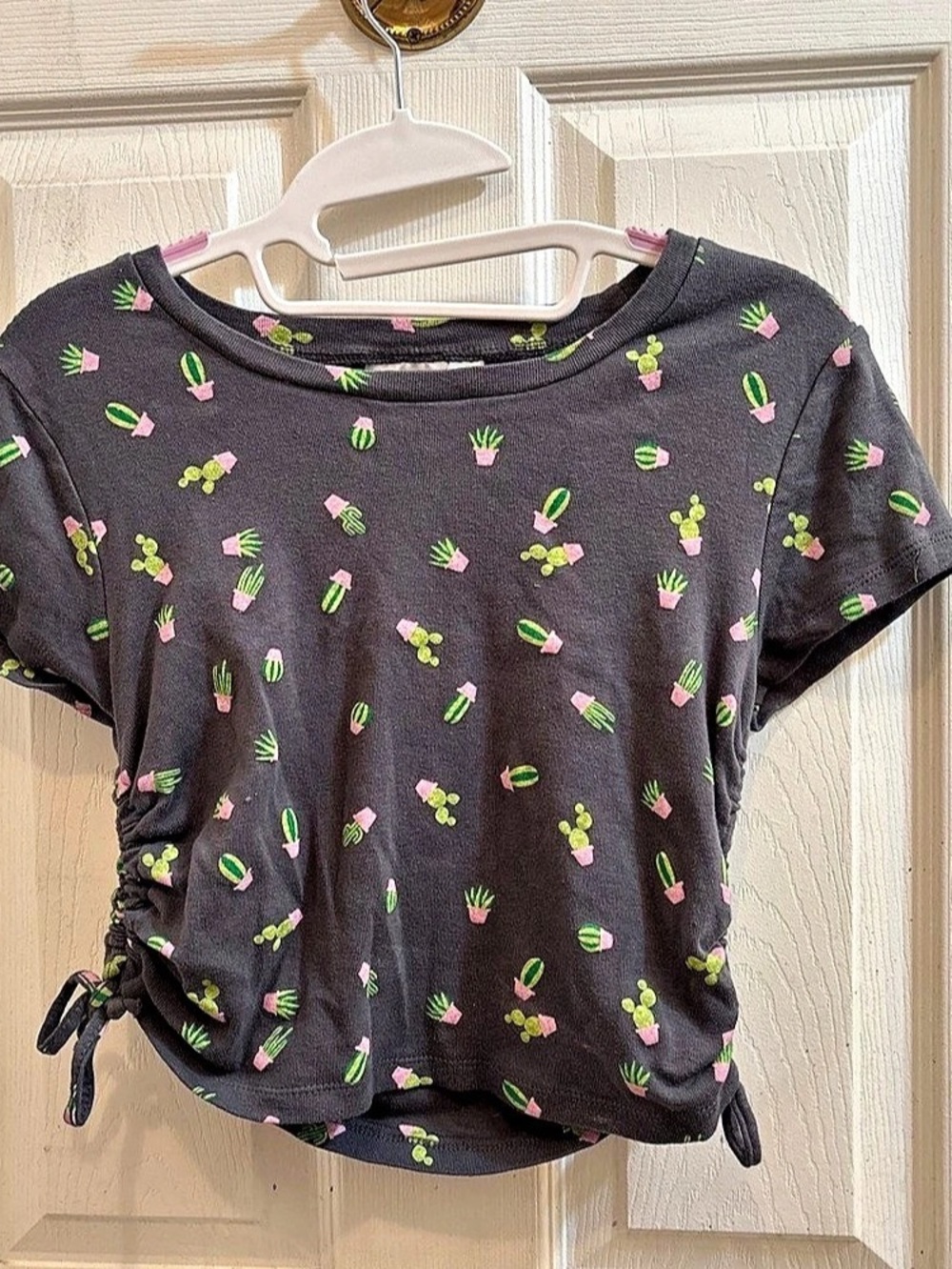 Women's Cactus Print Short Sleeve Top
